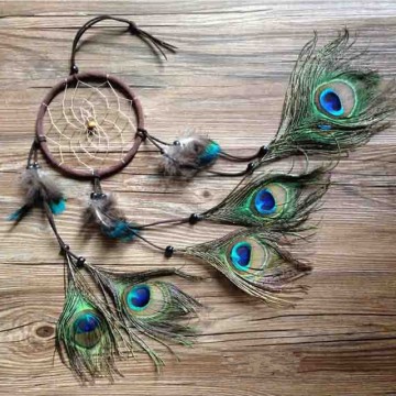 2015 nieuwe mode hot pauw dreamcatcher windgong indiase stijl veer hanger dromenvanger geschenkideeen top modejpg640x640
