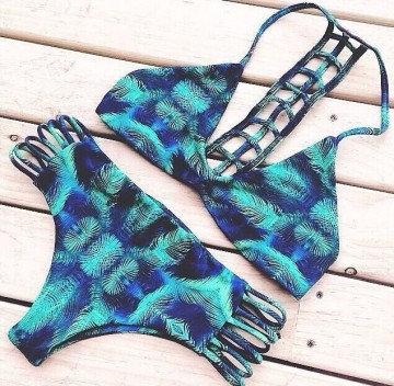 Fashion boho paisley bikini set sexy women
